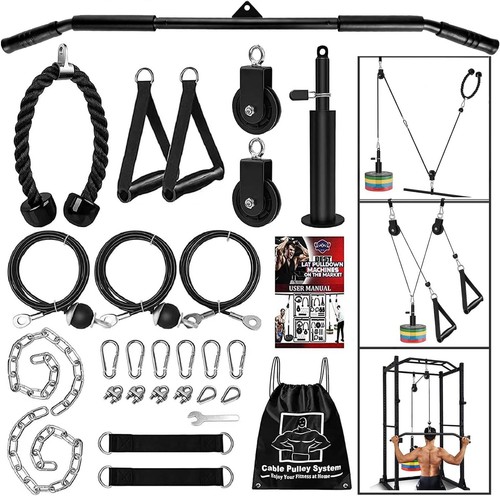 Cable pulley system gym - cable,