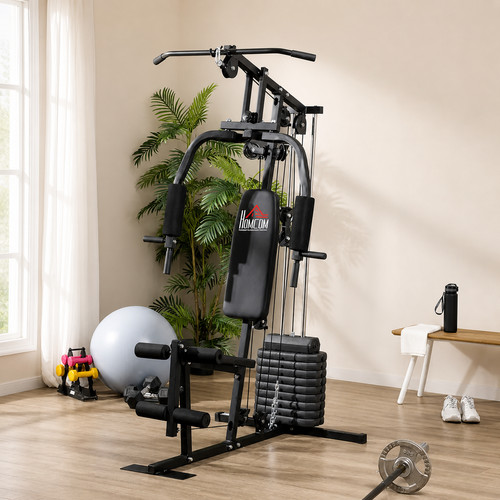 Homcom multi gym with weights - gym,